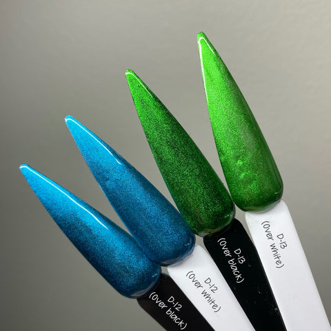 D12/13. Green + Blue Chrome Pen