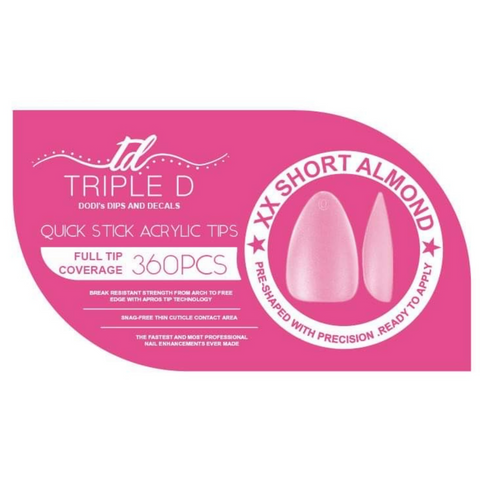 XX Short Almond - Acrylic Nail tips